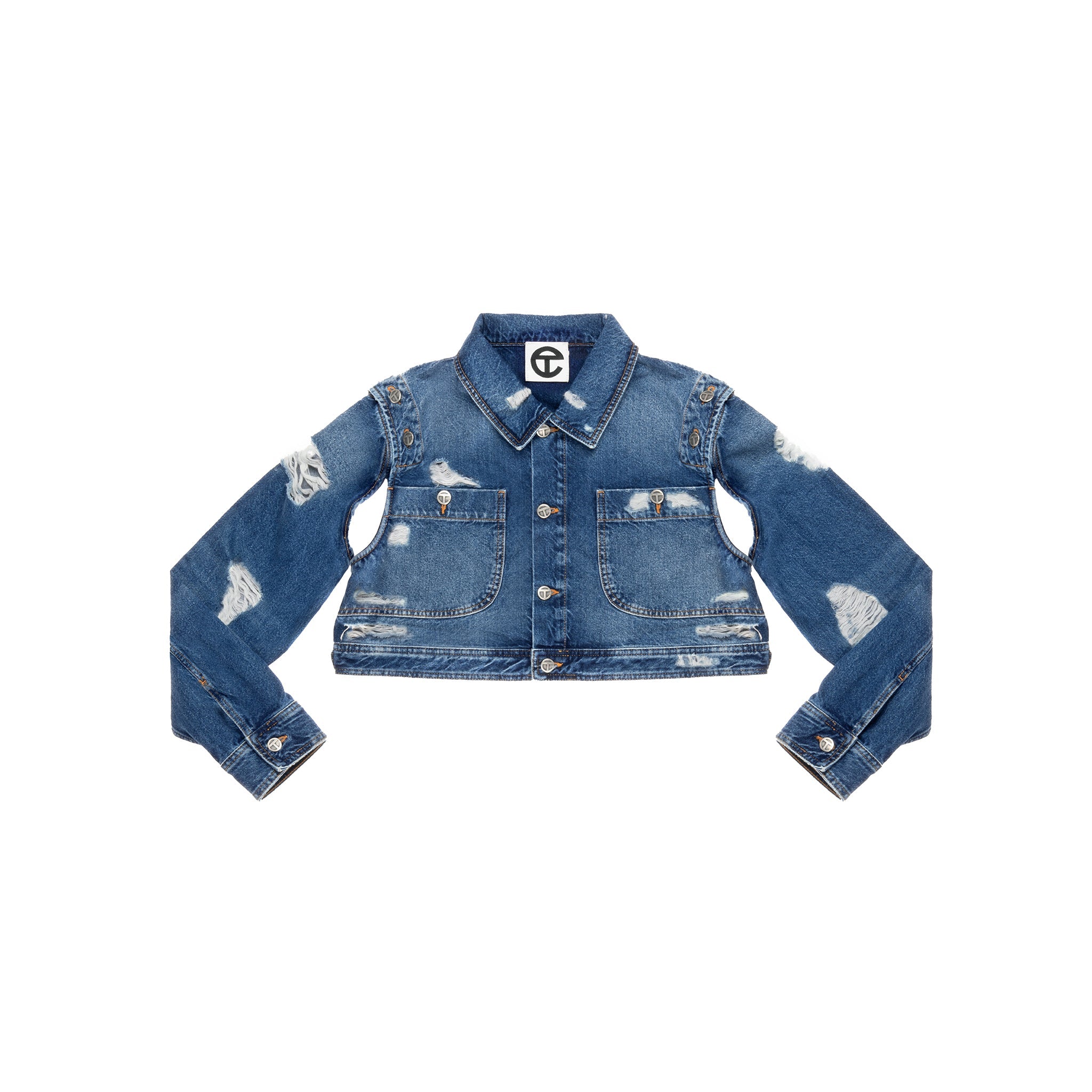 Cropped Detachable Jean Jacket