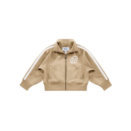 Cropped Track Jacket - Cream
