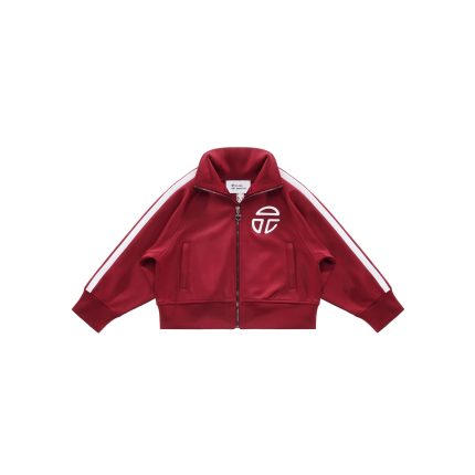 Cropped Track Jacket - Oxblood