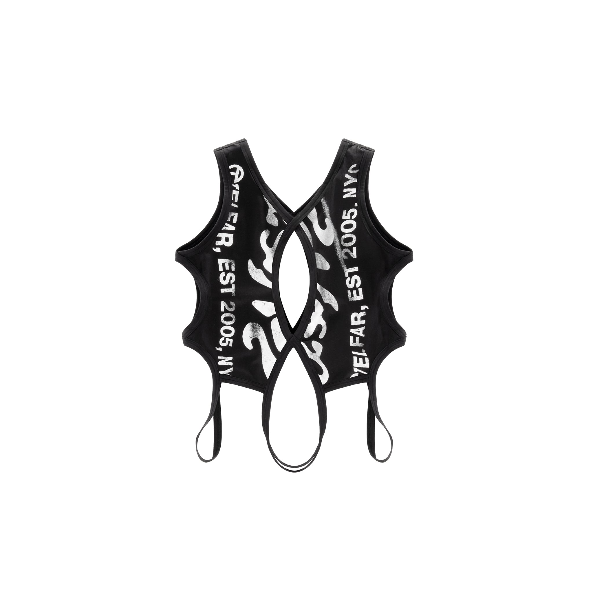 Michael is 6'0 and wears the Infinity Helix Tank in Black size Medium and the Infinity Thigh Hole Stirrups in Black size SmallInfinity Helix TankInfinity Ambigram Helix Tank