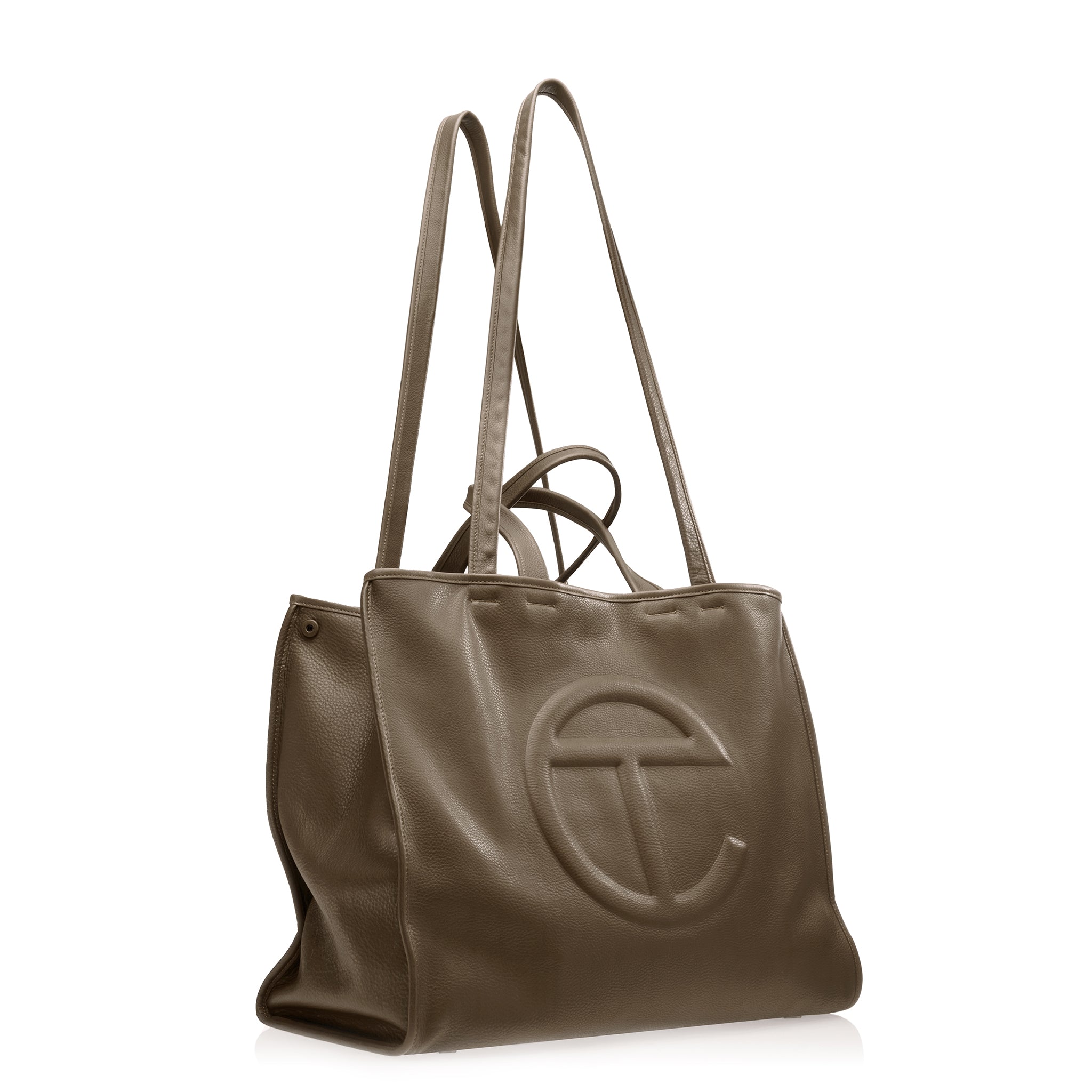 TELFAR-LARGE-CARRY-BAG-UMBER-STRAP