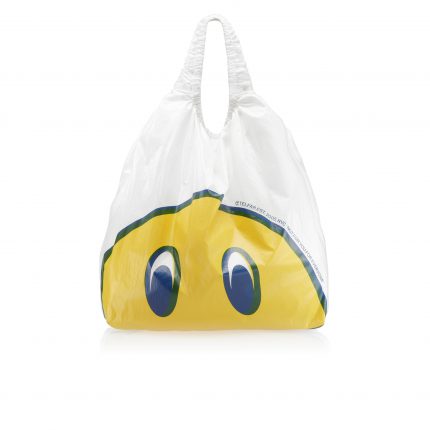 Jumbo Smiley Face Plastic Bag  | White