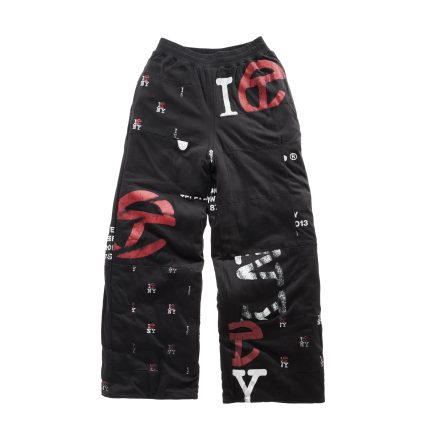 Logo Quilt Sweatpant - Black