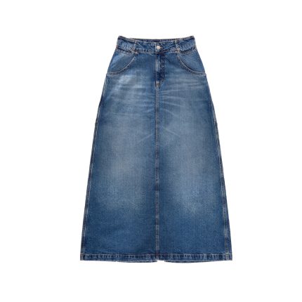 Long Jean Skirt - Blue