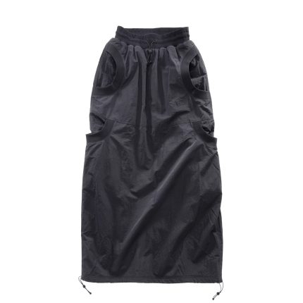 Long Reversible Pocket Skirt - Black/Black