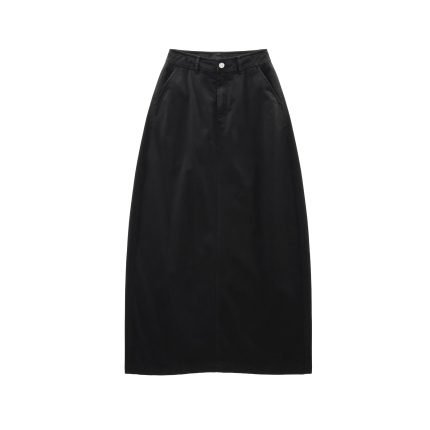 Long Work Skirt - Black