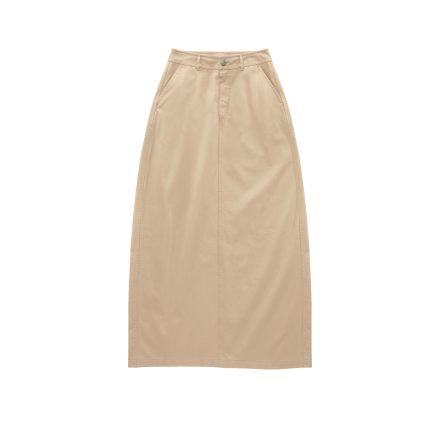 Long Work Skirt - Khaki