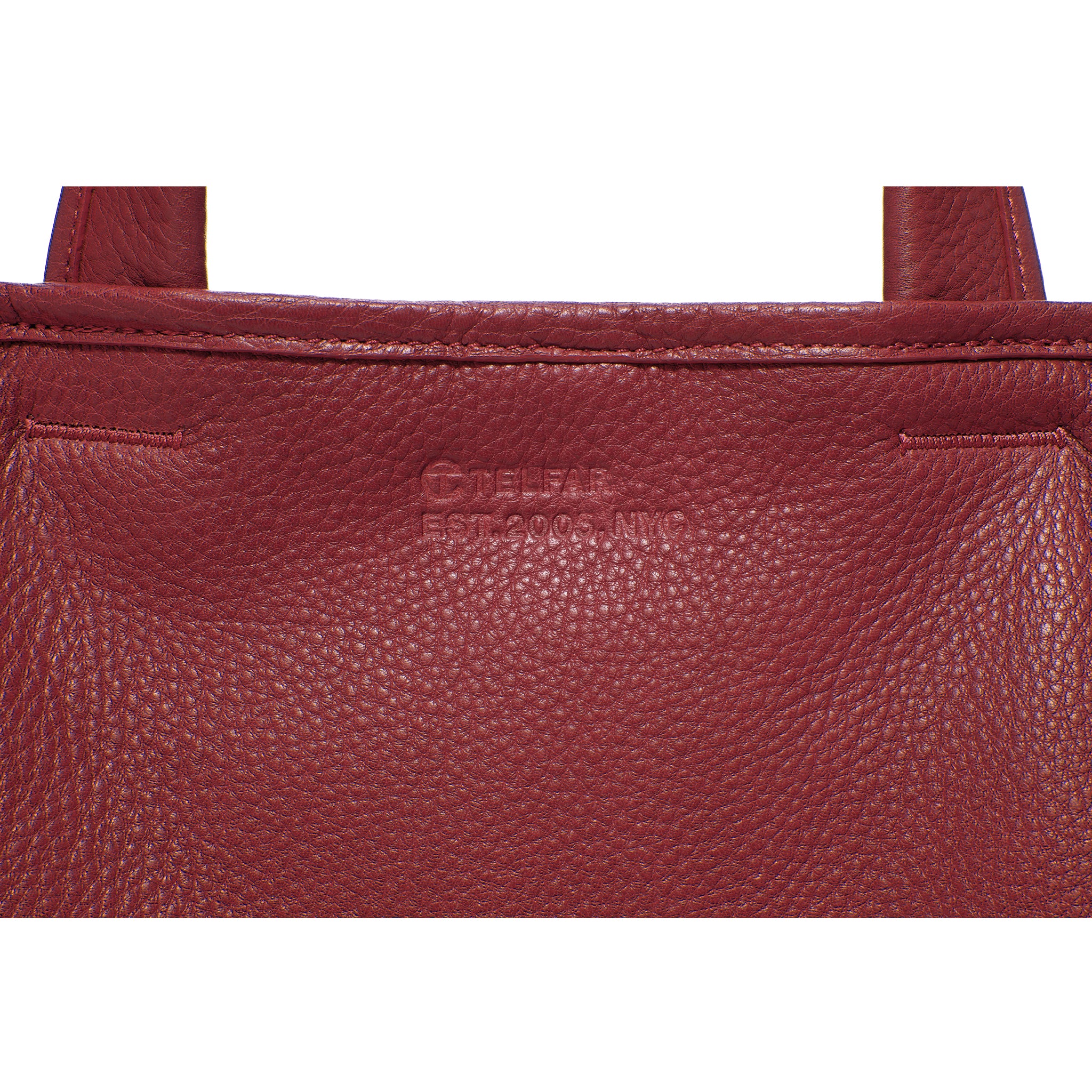 TELFAR-MEDIUM-CARRY-BAG-OXBLOOD-BACK-LOGO-DETAIL