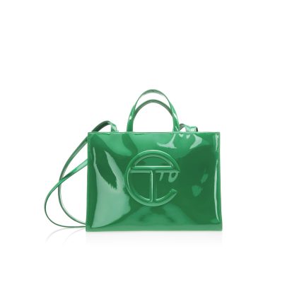 Medium Shopping Bag  | Greenscreen Patent