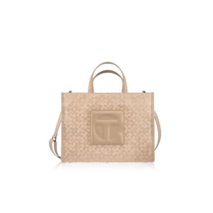 Medium Jacquard Shopper  | Cream Monogram