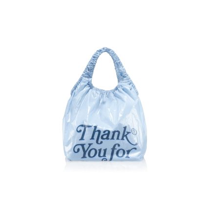 Regular Thank You Plastic Bag  | Baby Blue