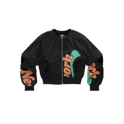 NewYork T-Shirt Bomber Jacket - Black