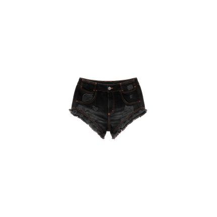 Poom Poom Jean Short - Distressed Black