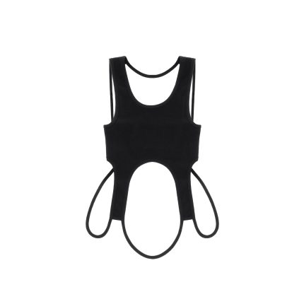 Infinity Cropped Halter - Black