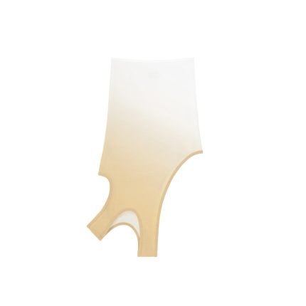 Ombre Half Tank Skirt - White/Cream