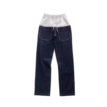 Saggy Sweat Jean - Blue/Heather Grey