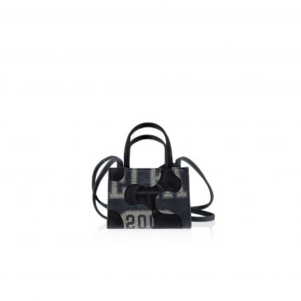 Small Camo Shopping Bag  | Black/Off Black
