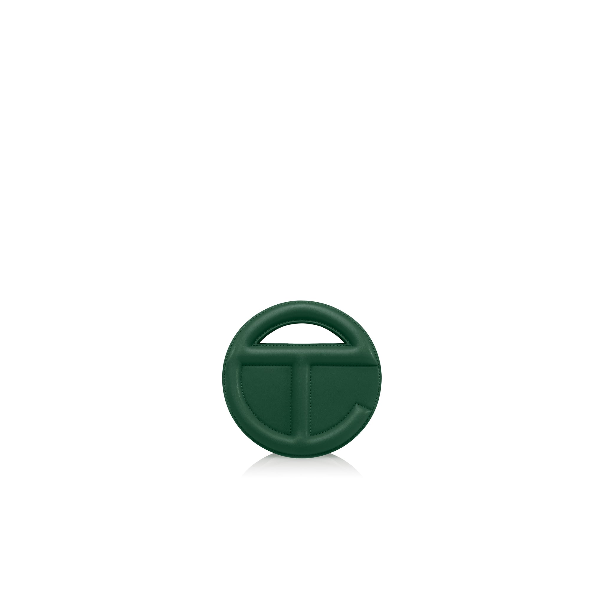 TELFAR-SMALL-CIRCLE-BAG-DARK-OLIVE-FRONT