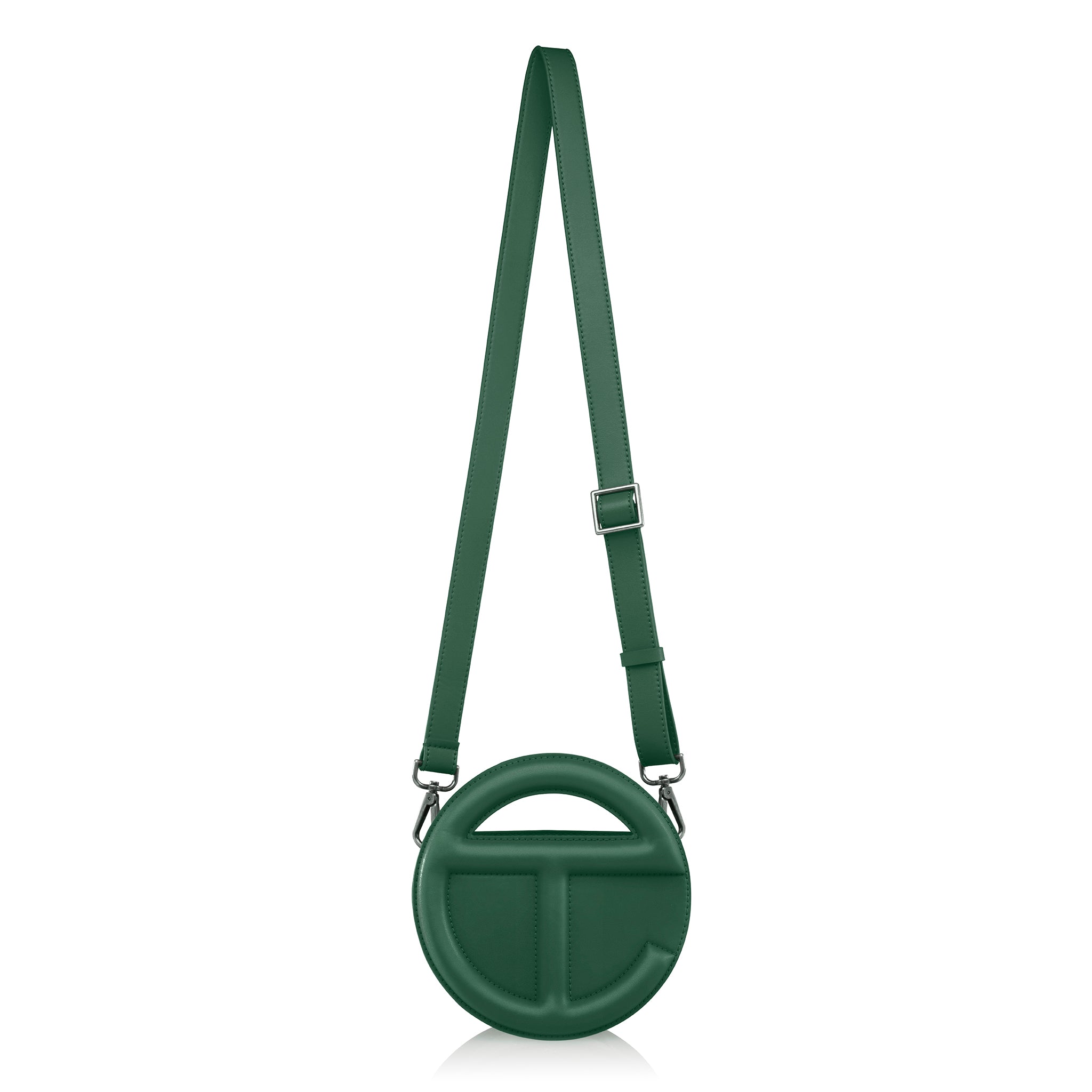 TELFAR-SMALL-CIRCLE-BAG-DARK-OLIVE-STRAP