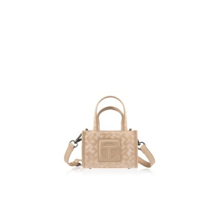 Small Jacquard Shopper  | Cream Monogram