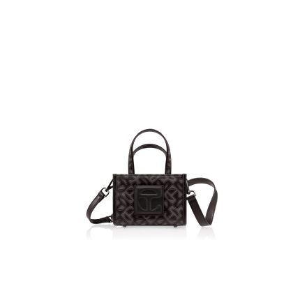 Small Jacquard Shopper  | Black Monogram