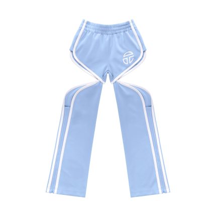 Thigh-Hole Track Pant - Baby Blue