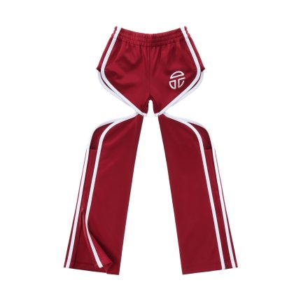 Thigh Hole Track Pant - Oxblood