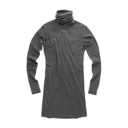 Turtleneck Long Sleeve Tunic - Black