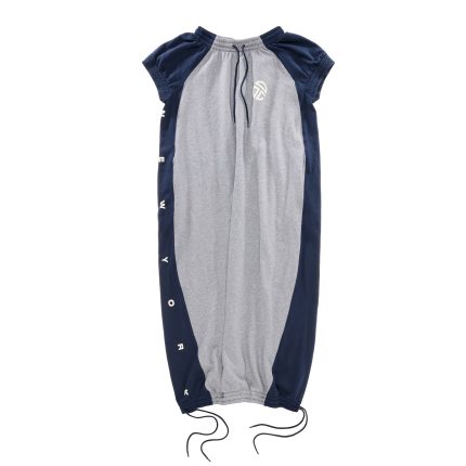 Upside Down Sweat Gown - Grey/Navy