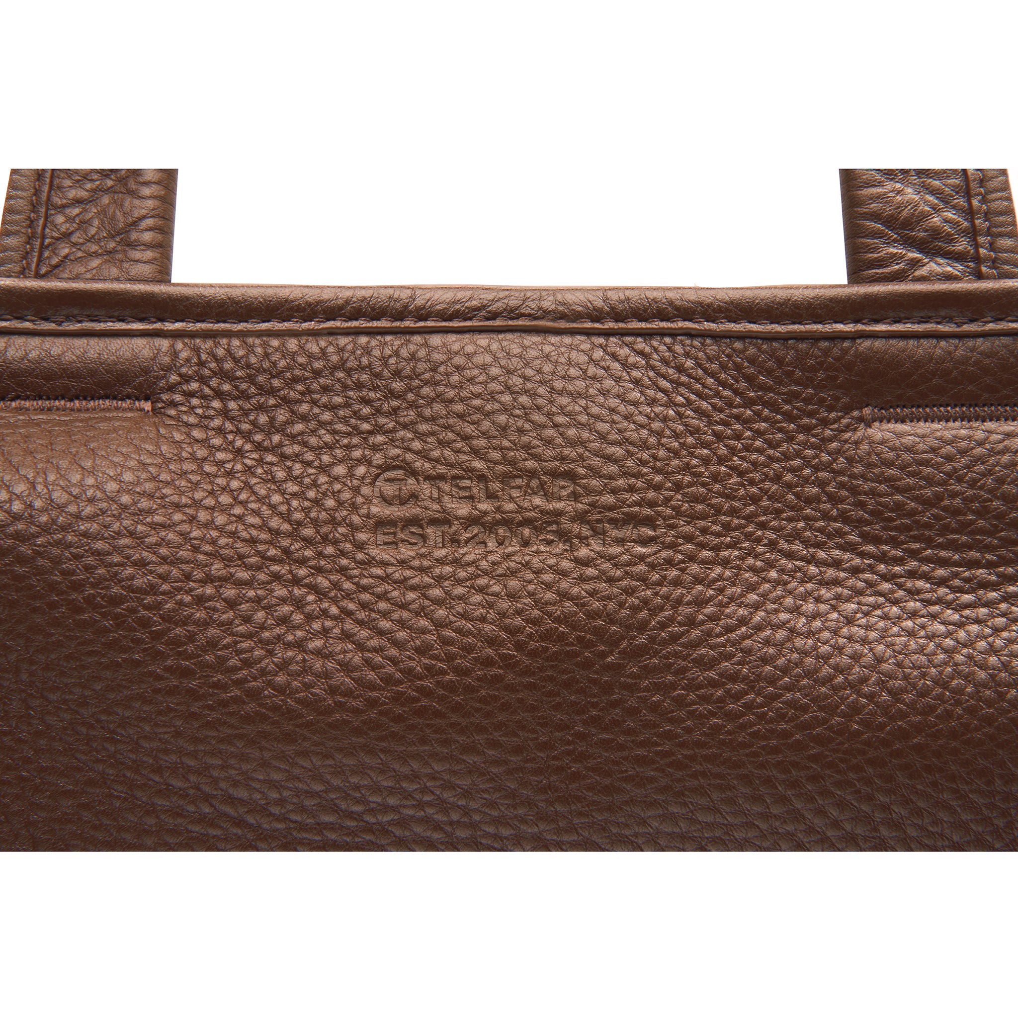 WILSONS-TELFAR-MEDIUM-CARRY-BAG-CHOCOLATE-BACK-DETAIL