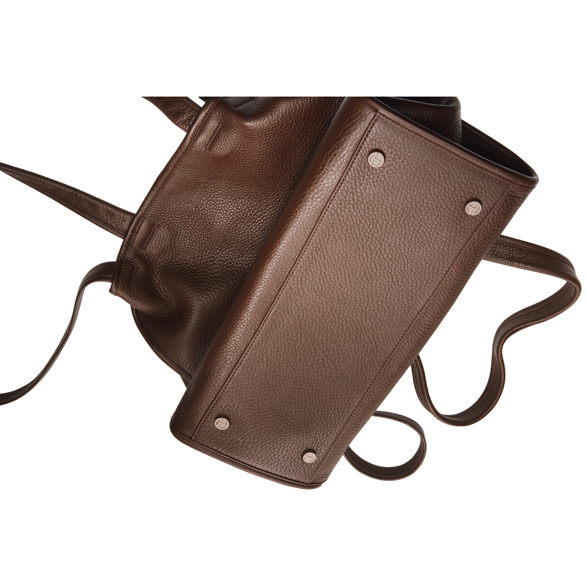 WILSONS-TELFAR-MEDIUM-CARRY-BAG-CHOCOLATE-FOOT-DETAIL